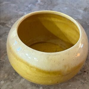 Sunny Yellow Ceramic Vase.